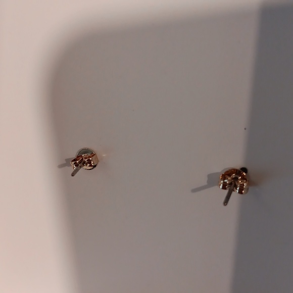 Coach Pierced earrings, Goldtone, Rhinestones embedded. New. - Picture 4 of 4